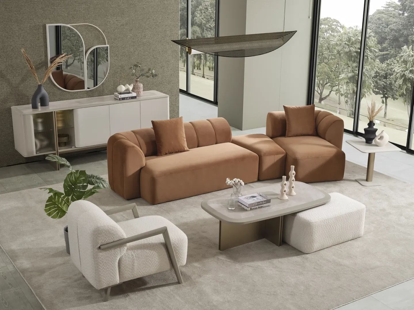 Harley Köşe Takımı - Turuncu